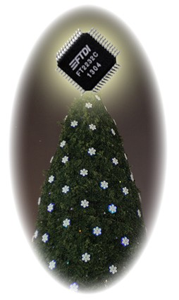 FTDI ICs for your Christmas Tree